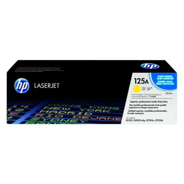 HP 125A Yellow Toner Laserjet Catridge (CB542A)