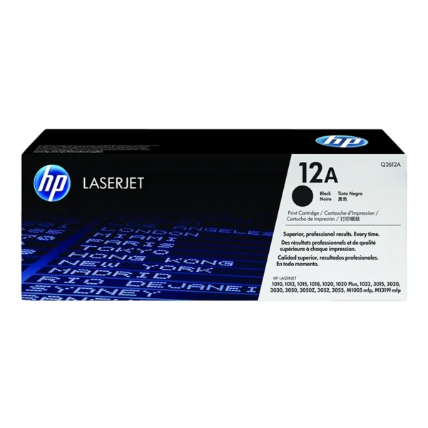 HP 12A Black Toner Original Catridge (Q2612A)