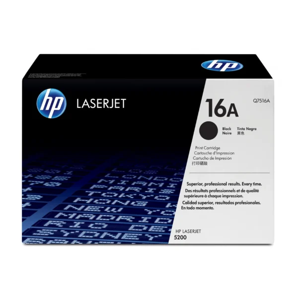 HP 16A Black Toner Laserjet Cartridge (Q7516A)