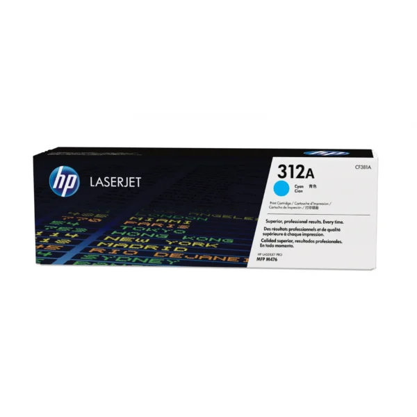 HP 312A Cyan Toner Original Laserjet Catridge (CF381A)