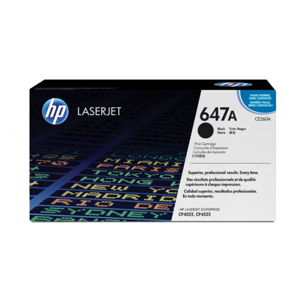 HP 647A Black Toner Laserjet Original Catridge (CE260A)