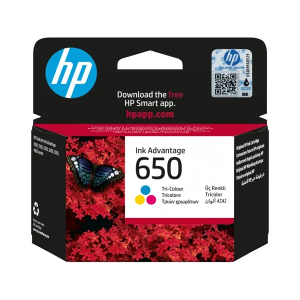 HP 650 Tri Color Ink Advantage Cartridge (CH561HE)