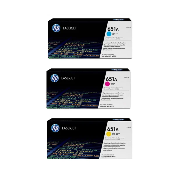 HP 651A Color Toners Cym Each
