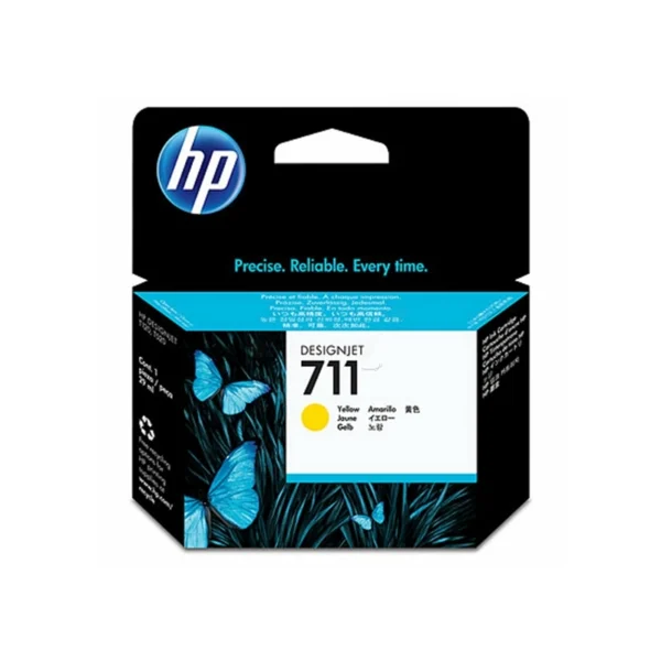 HP 711 Yellow Ink Cartridge 38ML Genune (CZ132A)
