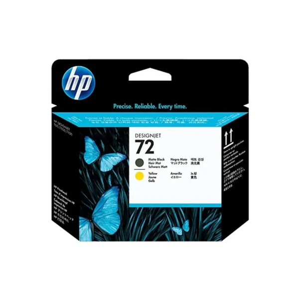 HP 72 Matte Black | Yellow Designjet Printhead, C9384A