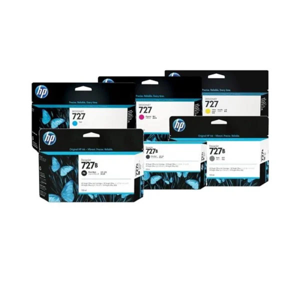 HP 727 Cym Designjet Ink (130-ML Cartridge Each)